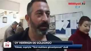 Cem Yılmaz oy verirkene - 30 Mart 2014