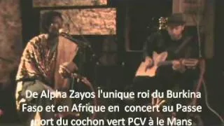 Alpha Zayos du Burkina Fasso & Gilles de Suez (guitare) en concert au PVC Le Mans