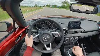2022 Mazda MX-5 Miata Grand Touring 6MT - POV Test Drive (Binaural Audio)