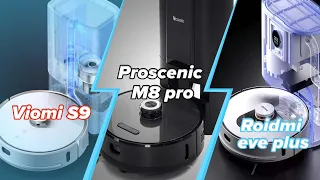 🤖 Битва роботов-пылесосов Viomi S9 vs Proscenic M8 pro vs Roidmi eve plus | Какая модель лучше?