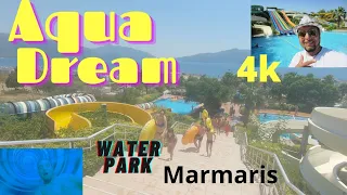 AQUA DREAM WATER PARK IN MARMARIS - 4K - VLOG - TURKEY - WHAT A FANTASTIC DAY!