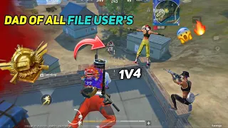 DAD OF ALL FILE USER'S 🔥|5 FINGER CLAW 1V4 GAMEPLAY 👿|PUBG MOBILE LITE - BGMI LITE @LouWanGaming