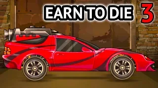 Earn to Die 3 ГОНОЧНАЯ ТАЧКА (ПЛАМЯ) против ЗОМБИ АПОКАЛИПСИСА - прохождение игры Ерн Ту Дай #10