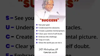 Dr Abdul kalam said....got a success in life....                         #sucessmotivation