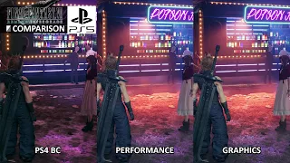 PS5 Final Fantasy 7 Remake vs Intergrade Graphics Comparison (PS4 BC - Performance - Graphics)