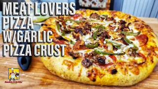 Meat Lovers Pizza with Garlic Pizza Crust