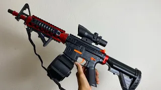 M4a1 Gel Blaster with Drum Unboxing 2023 - Electric Splatter from Temu
