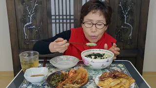 떡국 먹방 ASMR_리얼사운드 Korean food tteokguk mukbang