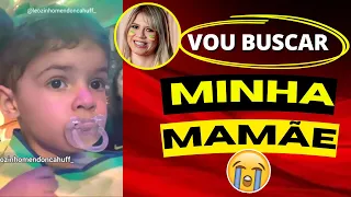 😭LEOZINHO VÊ A MAMÃE E SAI EM BUSCA DELA PARA ASSISTIR O JOGO COM ELE, É DE CHORAR😭