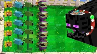 99999 Winter Melon vs Gatling Pea vs Dr. Zomboss Minecraft Hack PvZ