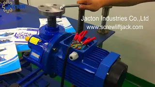 Electric screwjack/electrical motorized screwjack/acme threaded rod motor screw jack/screwlift motor