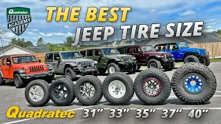 How To Choose Tires For Your Jeep Wrangler JL - 31 vs 33 vs 35 vs 37 vs 40