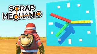 Сделал аналогово-цифровые часы в Scrap Mechanic