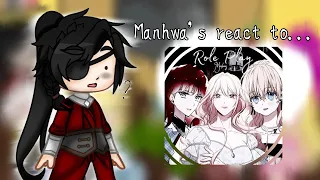 Реакция персонажей манхв на ролку || Manhwa's react to Role Play || Rus/Eng || 1/? || Original