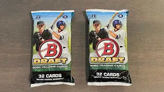 2020 Bowman Draft Baseball Jumbo 2 Pack Opening - Awesome Refractors
