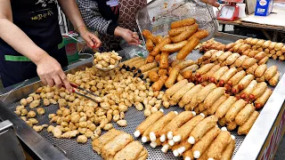 A very popular fish cake in Korea! A master of making amazing fish cakes. TOP 6 / Korean Street Food