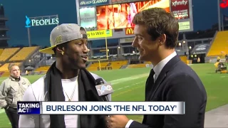 Former Lions WR Nate Burleson joins CBS pregame show 'The NFL Today'