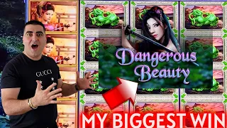 My Biggest Jackpot & Wins On High Limit Dangerous Beauty Slot