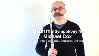 Brahms Symphony No. 4 - flute solo with Michael Cox