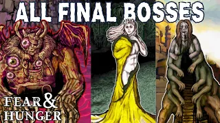 Fear & Hunger - All Final Boss Fights & Ending Scenes