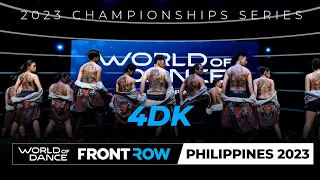 4DK | Team Division | FRONT ROW | World of Dance Philippines 2023 | #WODPH2023