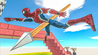 Spider-man Run Away from a Ballista - Animal Revolt Battle Simulator