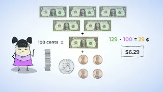 Counting coins - the value of coins and bills | MightyOwl Math | 2nd Grade