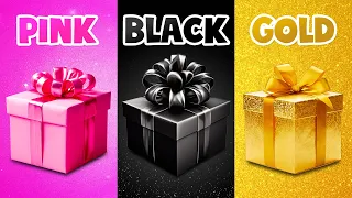 Choose Your Gift! 🎁 Pink, Black or Gold 💗🖤⭐️ How Lucky Are You? 😱 Quiz Time