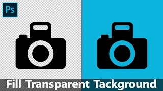 How to Fill Transparent Background in Photoshop | Transparent background Photoshop | SABKE SAB