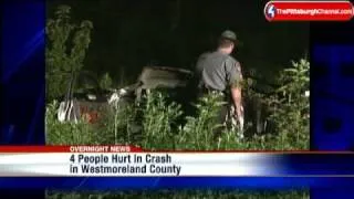4 People Flown To Hospital After Westmoreland Co. Crash