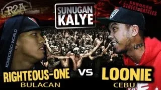 SUNUGAN KALYE - LOONIE vs RIGHTEOUS ONE (promo battle)