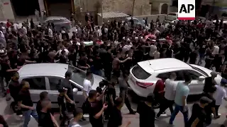 Funeral of three Palestinians killed in Israeli army raid