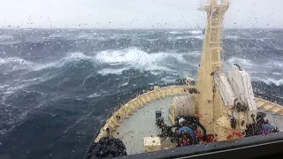 Dramatic footage of a North Sea storm!