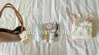 aesthetic YESSTYLE HAUL 🩰⋆୨୧˚ kbeauty, fashion, korean skincare, yesstyle influencer