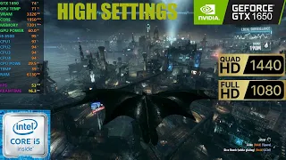 Batman Arkham Knight | i5 6500 | GTX 1650 4GB | 8GB RAM | HIGH | 1080p