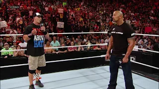 The Rock and John Cena go face-to-face before their Once in a Lifetime showdown: Raw, March 26, 2012