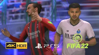 FIFA 22 PS5 - AC MILAN VS FC PORTO - SAN SIRO - 4K 60FPS HDR Next-Gen Gameplay