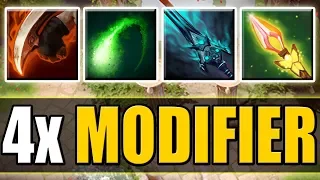 Quadruple Attack Modifier Combo [Unfair Right Click Build] Dota 2 Ability Draft