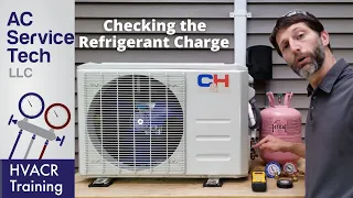 Checking the Refrigerant Charge on a Running R-410A Inverter MINI SPLIT Unit!