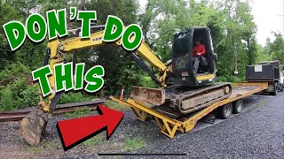 Excavator 101-Loading And Unloading To Trailer