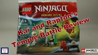 LEGO Kai and Rapton's Temple Battle review set 30636