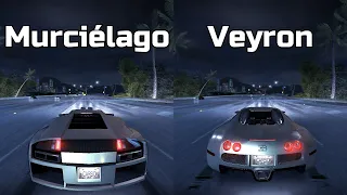 Lamborghini Murcielago vs Bugatti Veyron - Need for Speed Carbon (Drag Race)