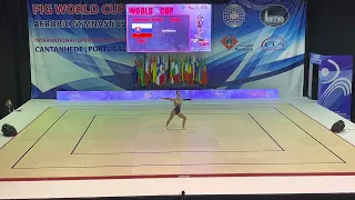 World Cup Aerobic Gymnastics Cantanhede 2022 IW Slovak UCNOVA Alena