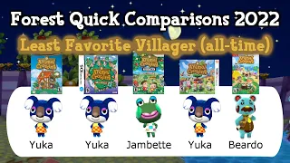 Animal Crossing - Forest Quick Comparisons 2022