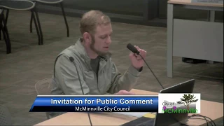 McMinnville City Council Meeting 2-13-18