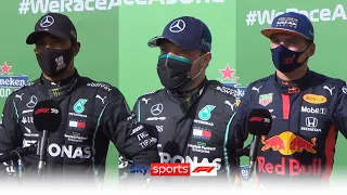 Hamilton seizes pole from Bottas with brilliant final lap! | Hamilton, Bottas & Verstappen reaction
