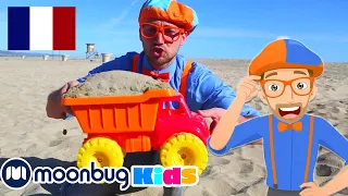 Apprends les Couleurs et Apprends à Compter à la Plage | BLIPPI en Français | Vidéos Pour Enfants