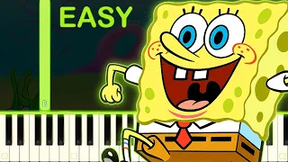 GRASS SKIRT CHASE | Spongebob Squarepants - EASY Piano Tutorial