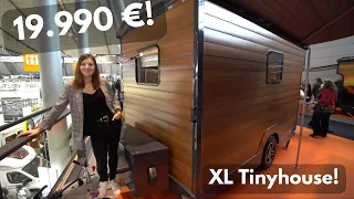 19.990,- €! DISCOUNT TINYHOUSE 2023 Made in Germany! Doppelbett Küche Bad. Heizung. Alles aus Stahl!