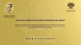 Portfolio Committee on Mineral Resources and Energy, (NA) 14 July 2020